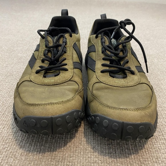 KEEN Shoes Mens Size 10.5 Green Leather Trail Hiking Walking Sneakers 1029819 main image 9